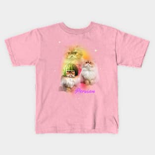 Cute & Funny Persian Cat Kids T-Shirt